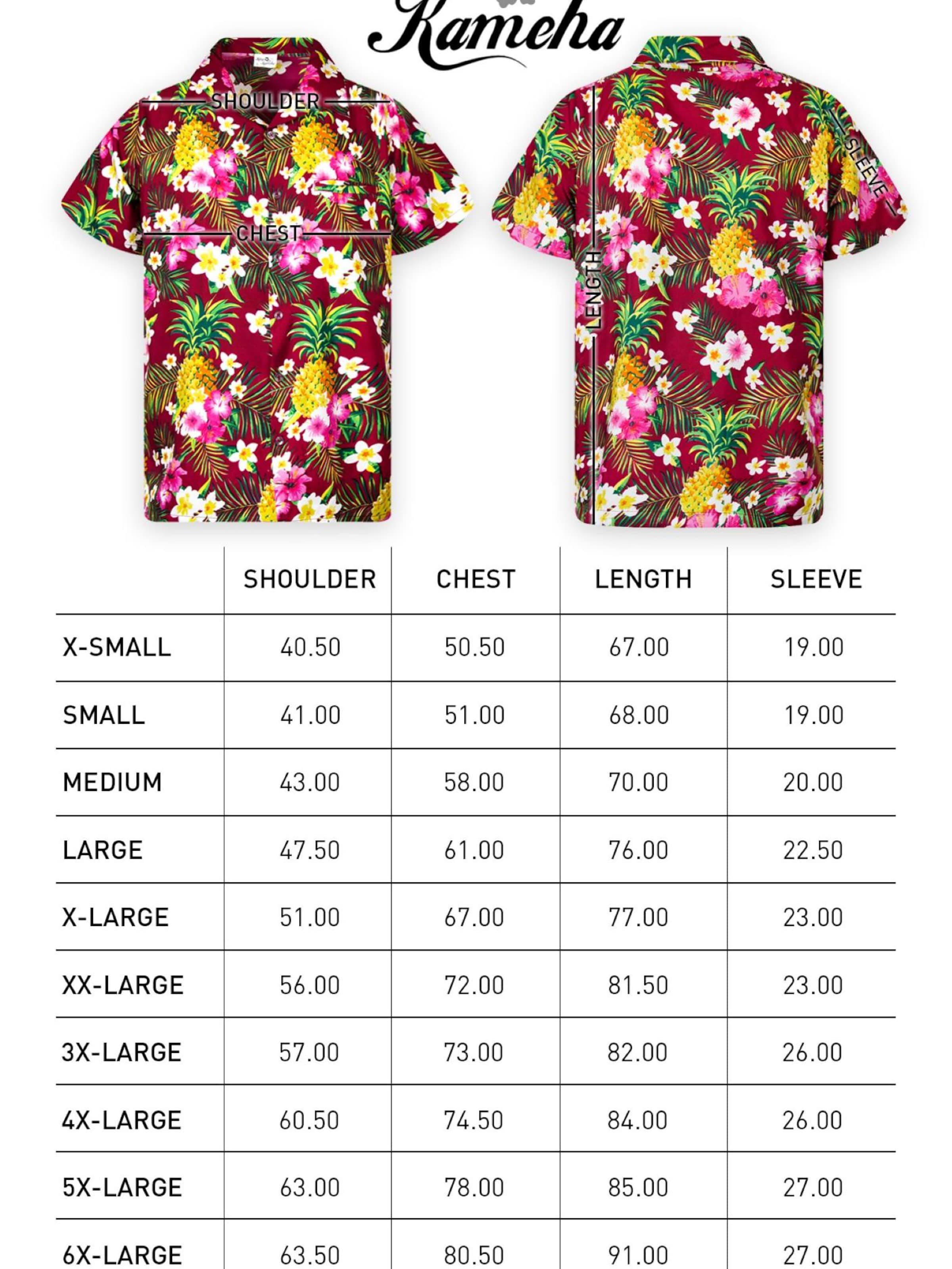 King Kameha Shirt 'Pineapple Flowers' in Rood