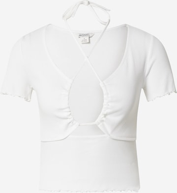 Monki - Camiseta en blanco: frente