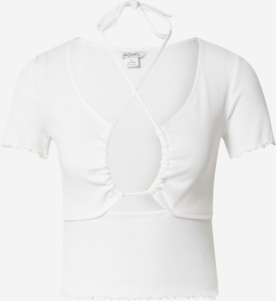 Monki T-shirt en blanc, Vue avec produit