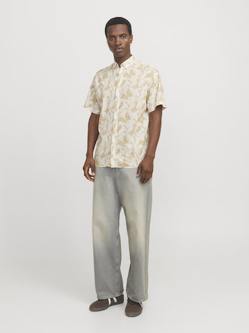JACK & JONES Regular fit Overhemd in Beige