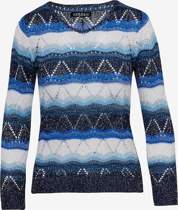 Pull-over KOROSHI en bleu : devant