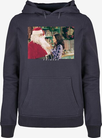 Sweat-shirt 'Friends - Santa Chandler' ABSOLUTE CULT en bleu : devant