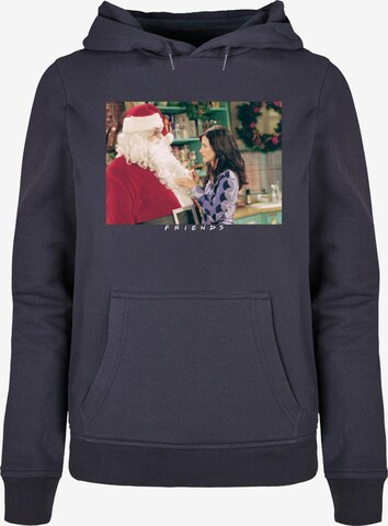 ABSOLUTE CULT Sweatshirt 'Friends - Santa Chandler' in Blauw: voorkant