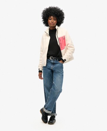 Superdry Fleece jacket in White