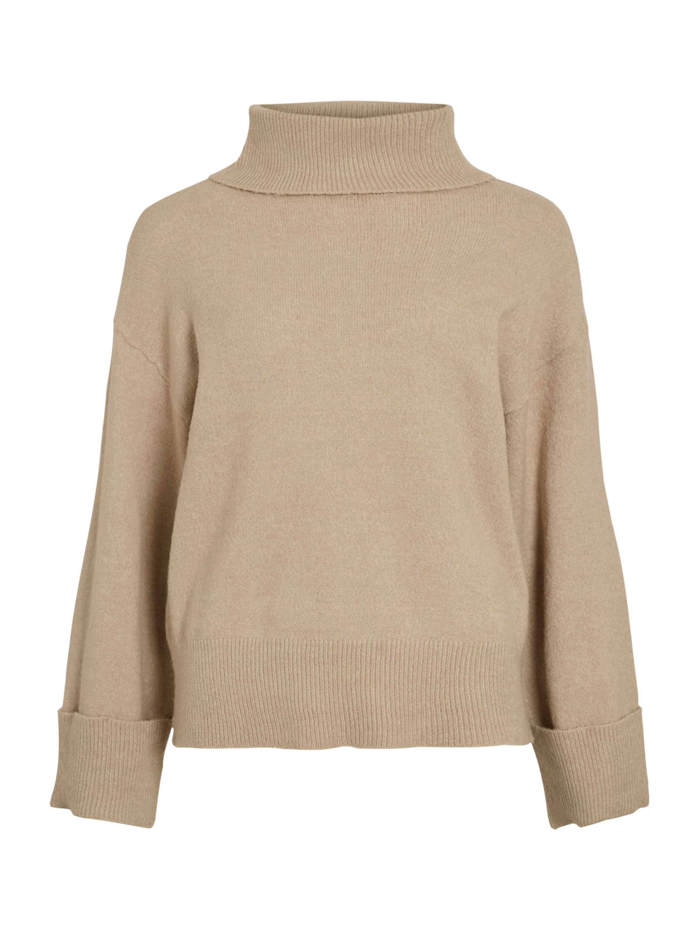 VILA Свитер 'VIROLFIE' в Бежевый: спереди