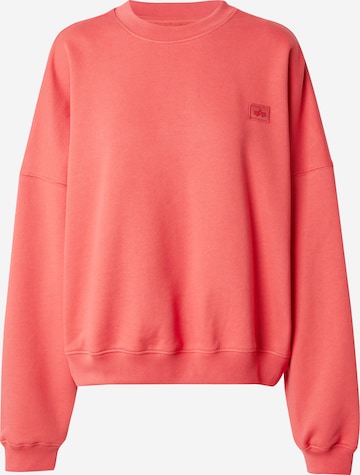 Sweat-shirt 'Essentials' ALPHA INDUSTRIES en rouge : devant