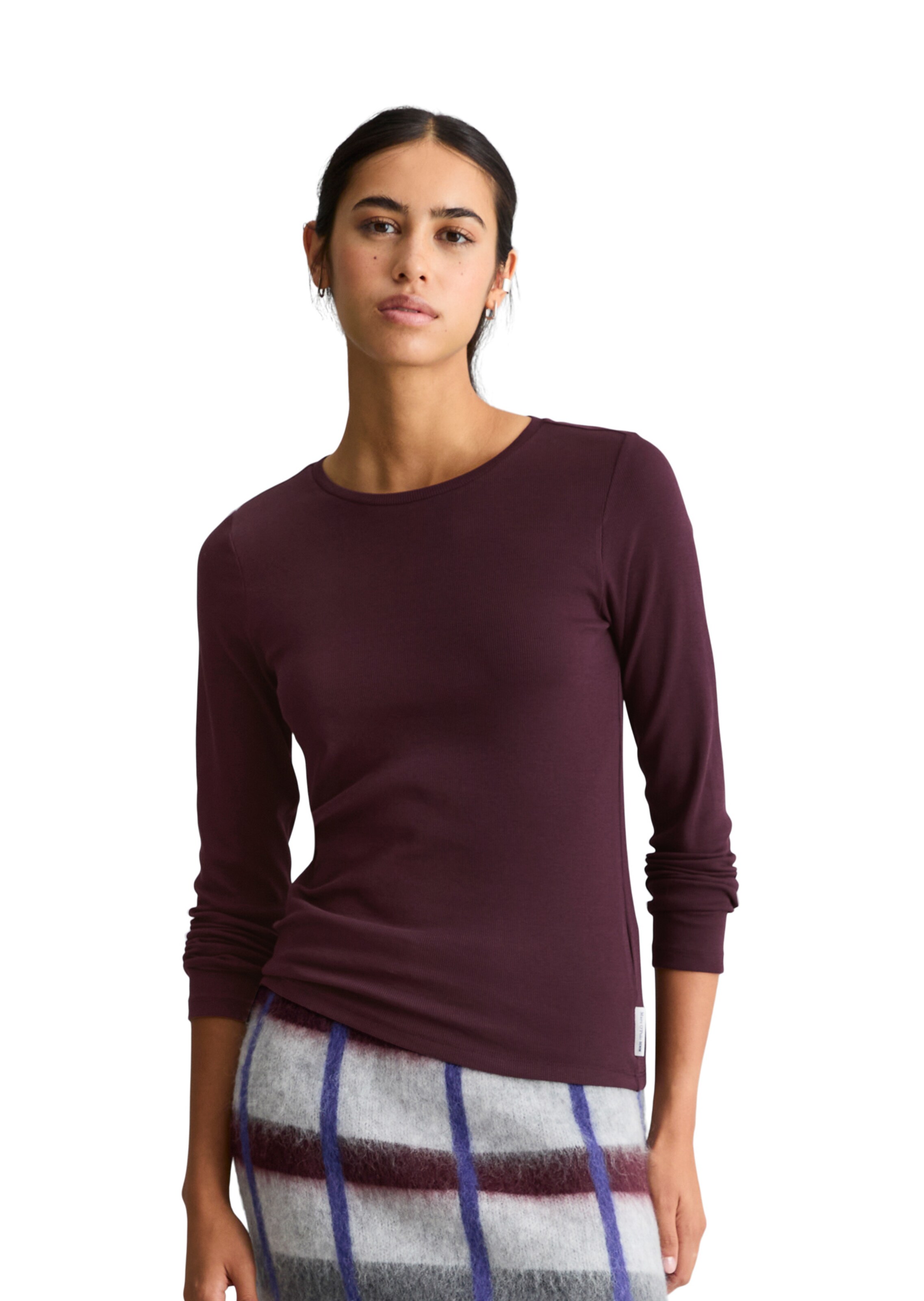 T-shirt Marc O'Polo DENIM en violet : devant