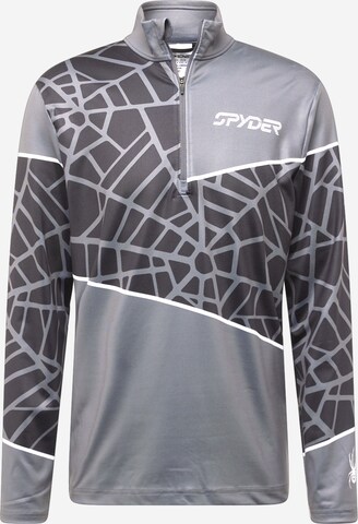 Spyder - Camisa funcionais 'VITAL' em cinzento: frente