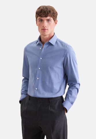 Coupe slim Chemise business SEIDENSTICKER en bleu : devant