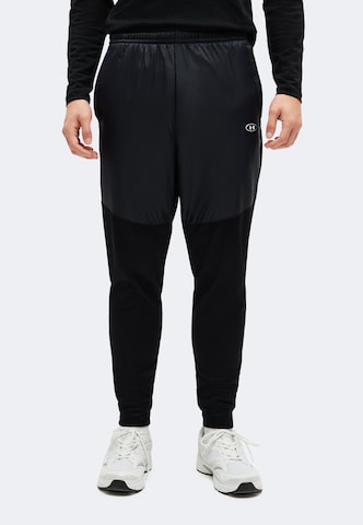 juoda UNDER ARMOUR Siaurėjantis Sportinės kelnės 'Fleece® Utility': priekis