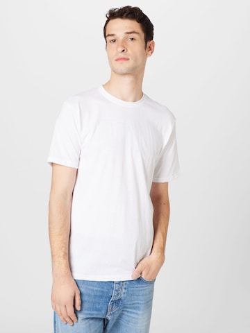 Denim Project Shirt in White: front