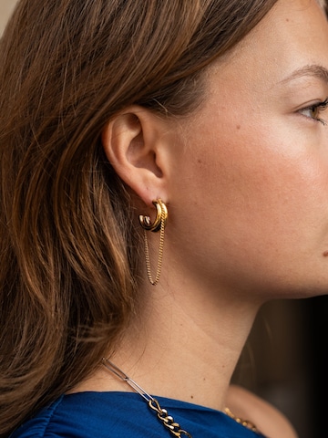 hiBALI Earrings 'Fusion Drop' in Gold
