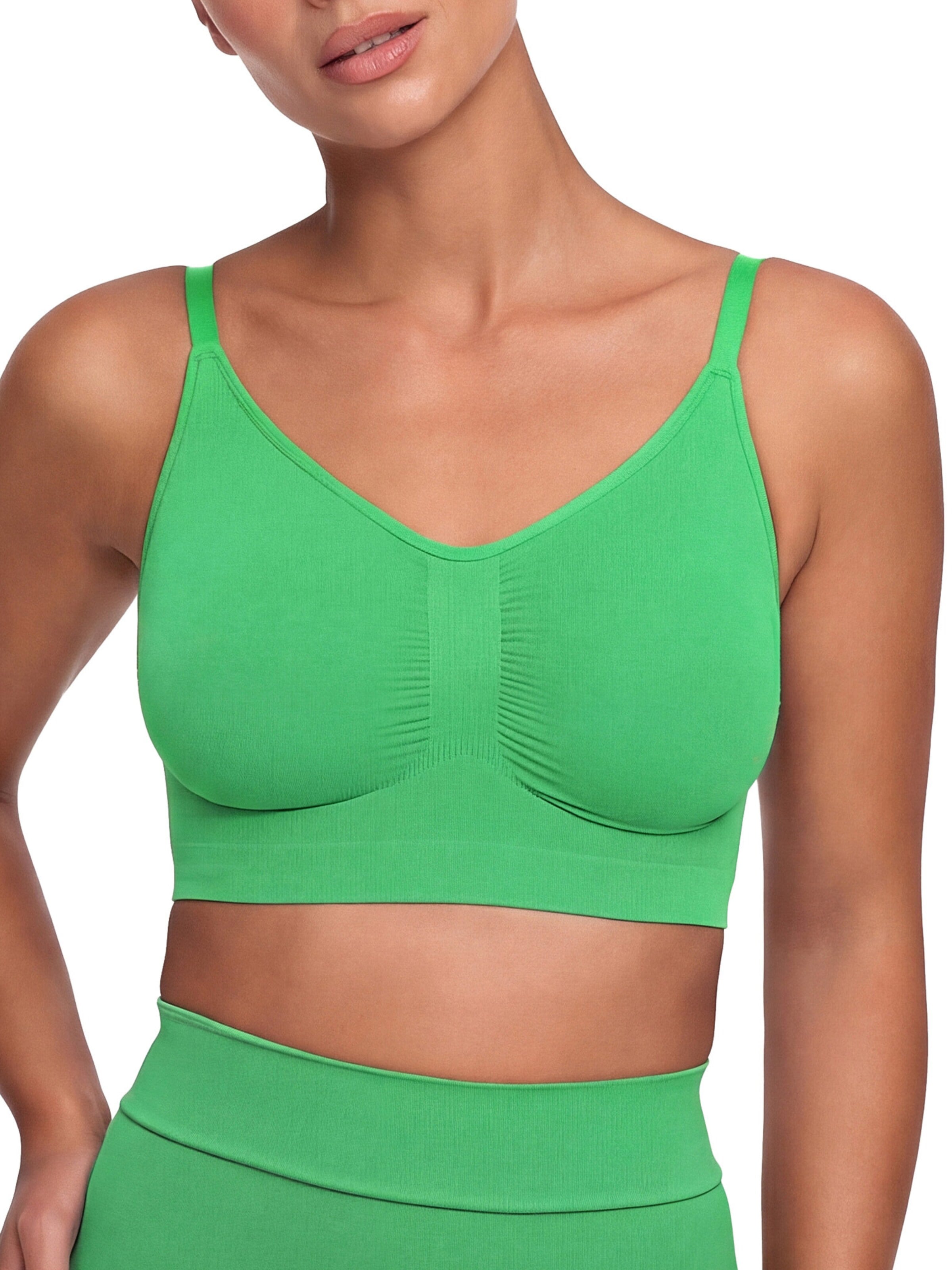 cfab (formerly creamy fabrics) - Bustier Sujetador 'Comfort Bralette' en verde: frente