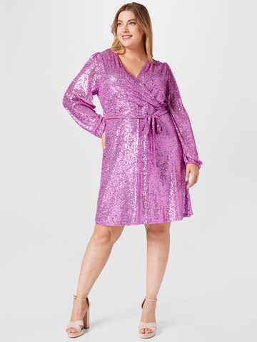 Dorothy Perkins Curve Dress in Purple: front