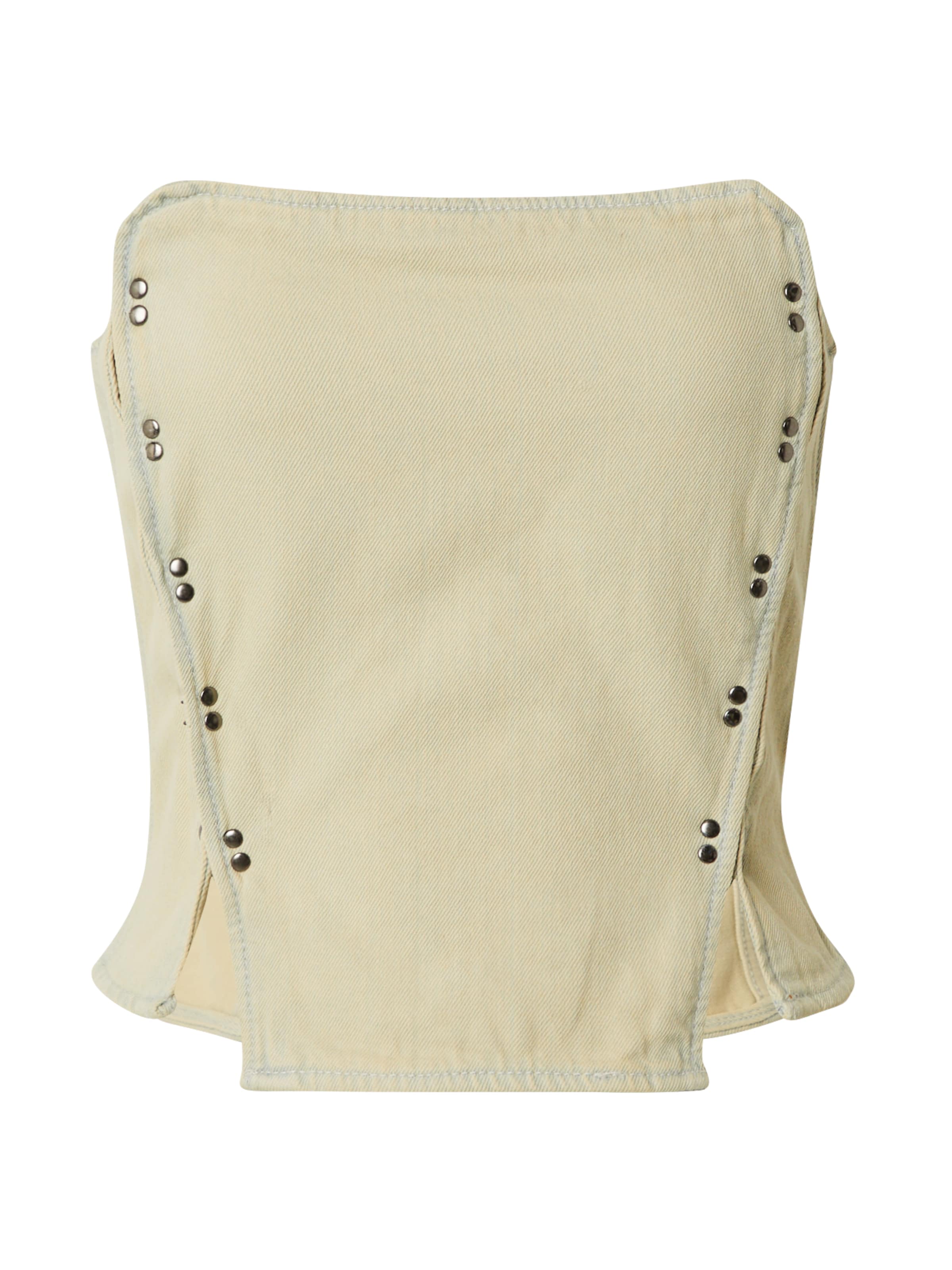 WEEKDAY - Top 'Rose' en beige: frente