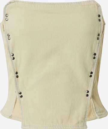 WEEKDAY Top 'Rose' in Beige: voorkant