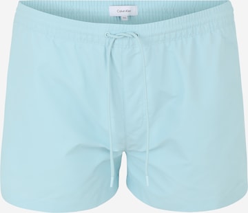 Calvin Klein Swimwear Шорти за плуване в синьо: отпред