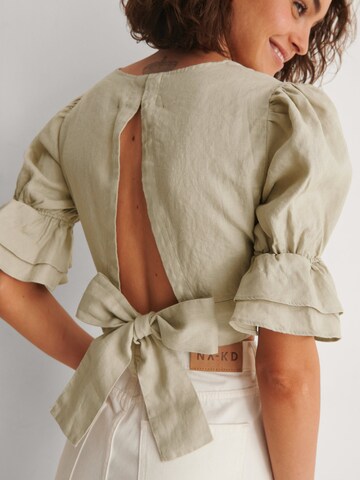 NA-KD Blouse in Beige