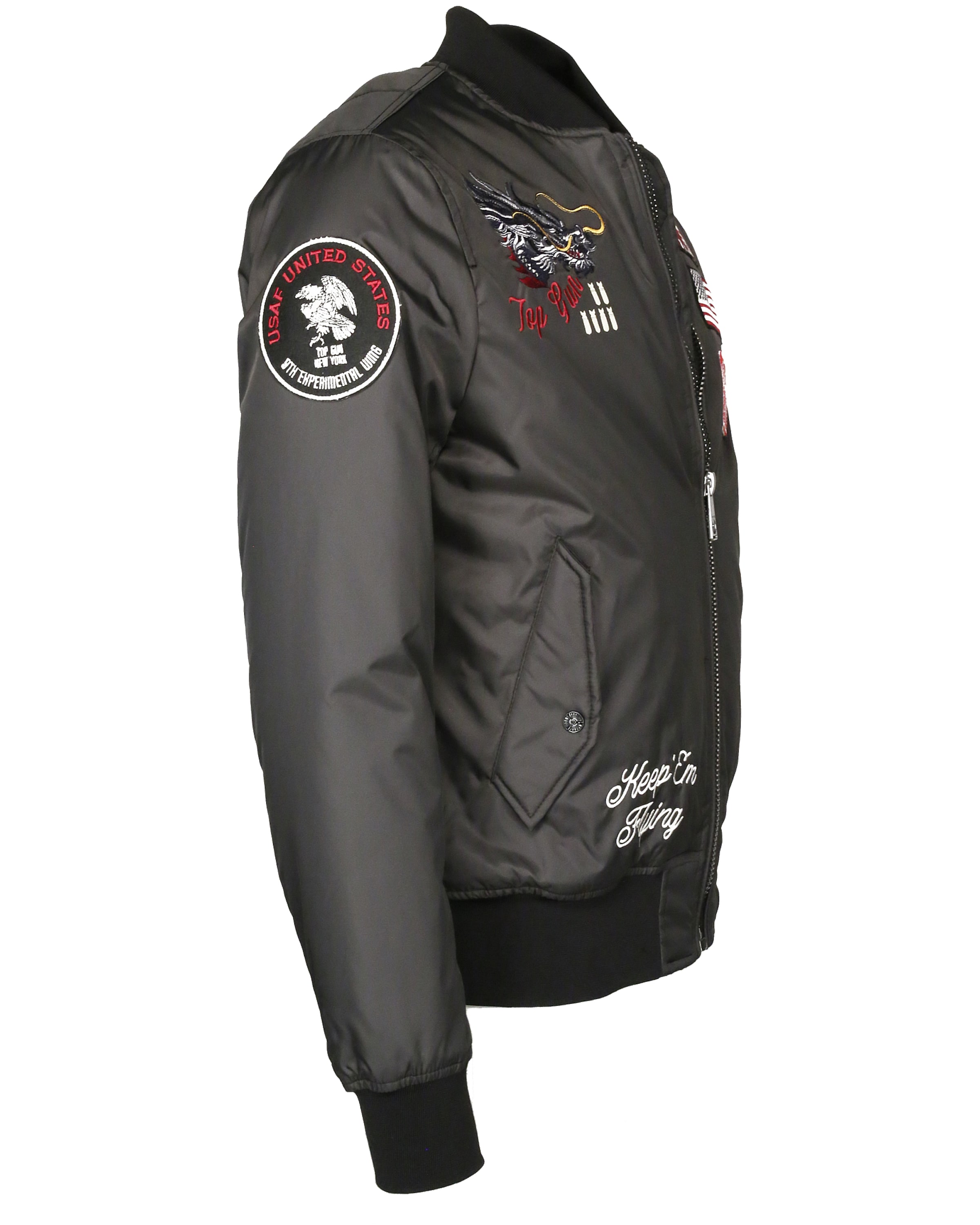 TOP GUN Jacke in Grau