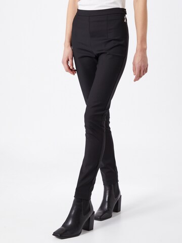 PATRIZIA PEPE Slim fit Trousers in Black: front