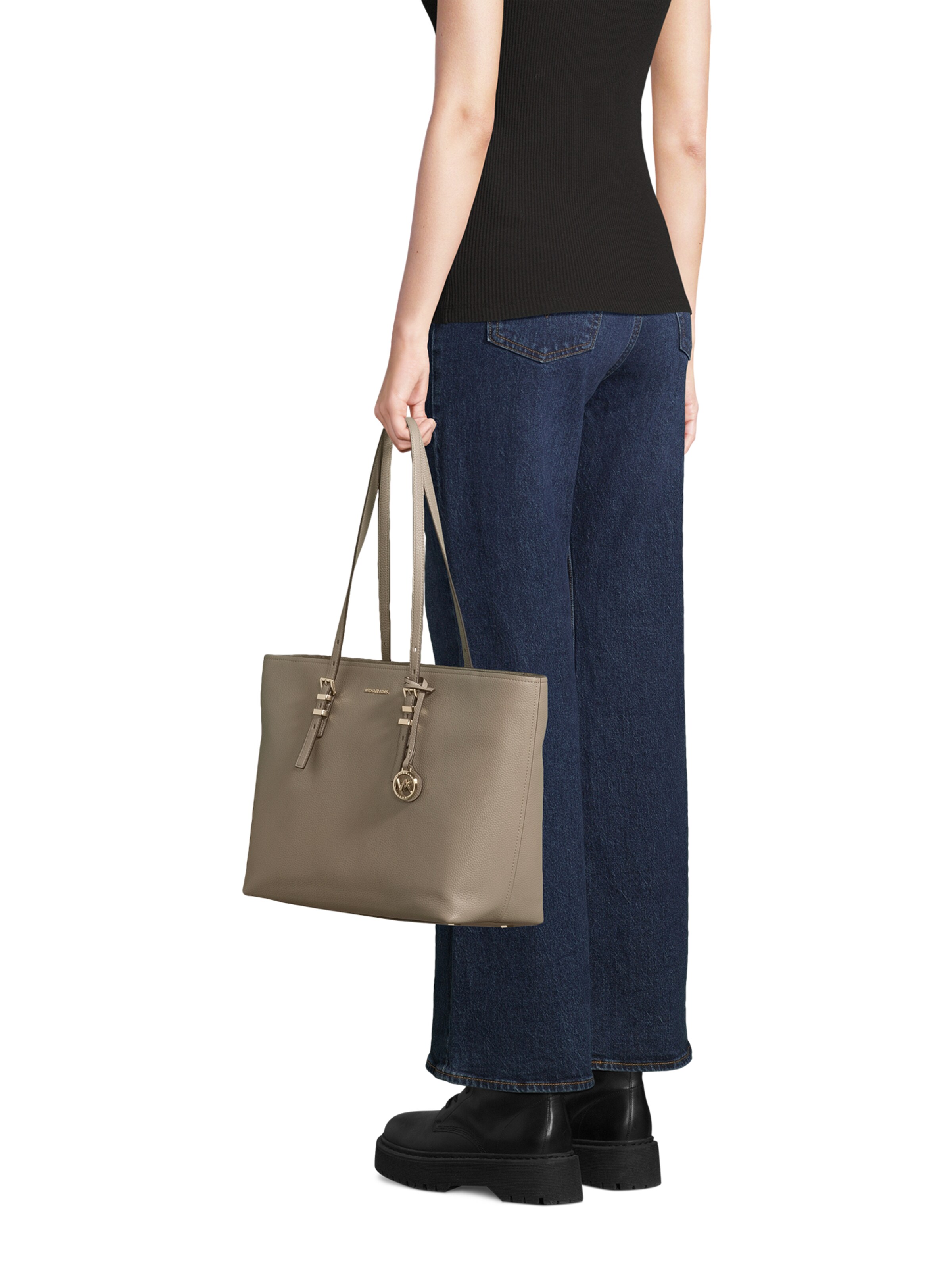 Cabas MICHAEL Michael Kors en beige : devant