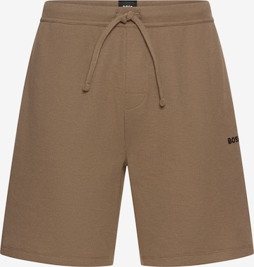 BOSS Pyjamashorts in Braun: Vorderseite