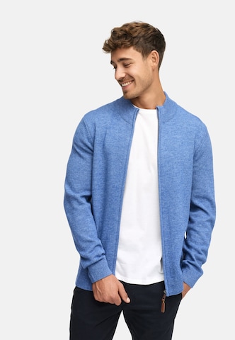 INDICODE JEANS Knit cardigan 'Margous' in Blue