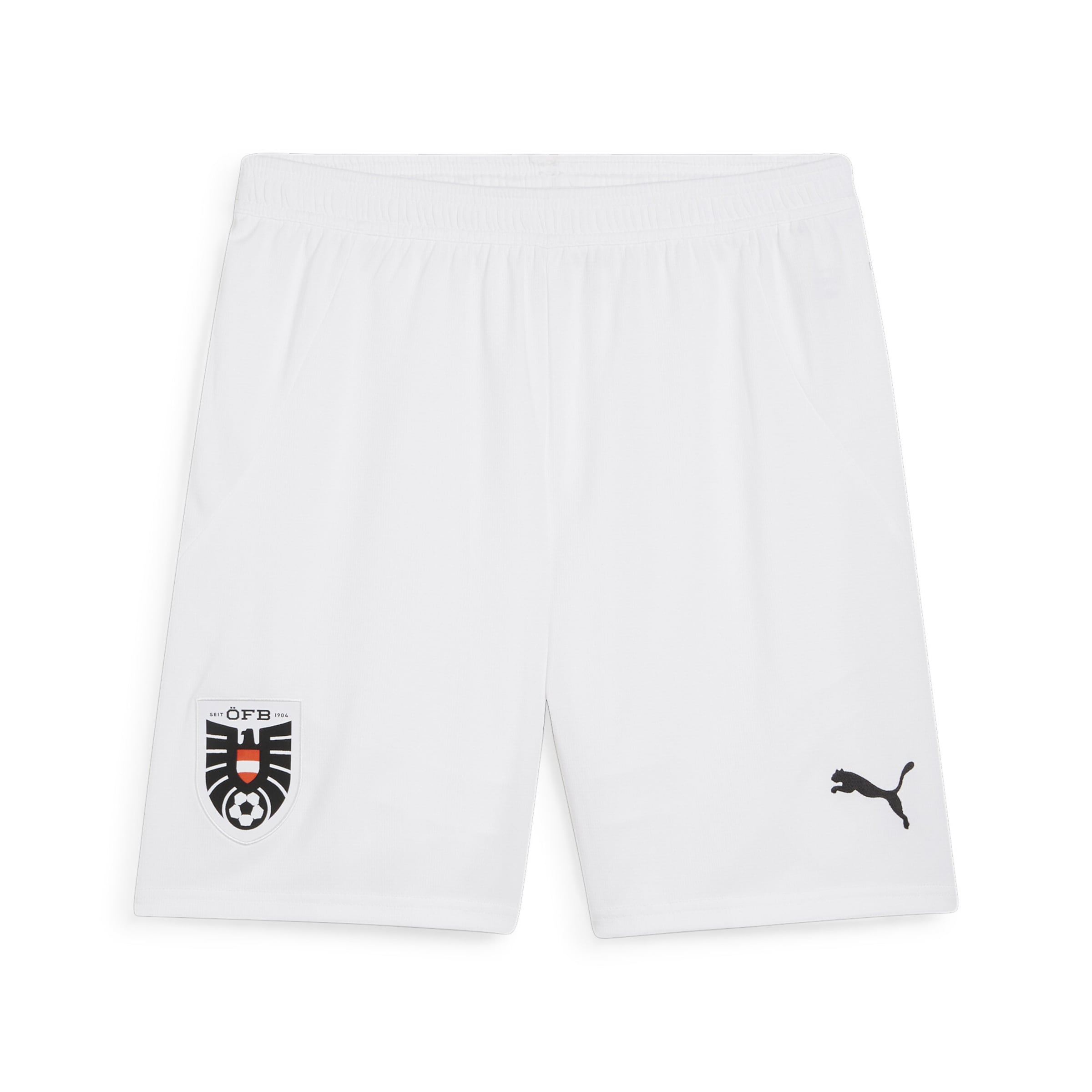 PUMA Regular Workout Pants 'Österreich Replica' in White: front