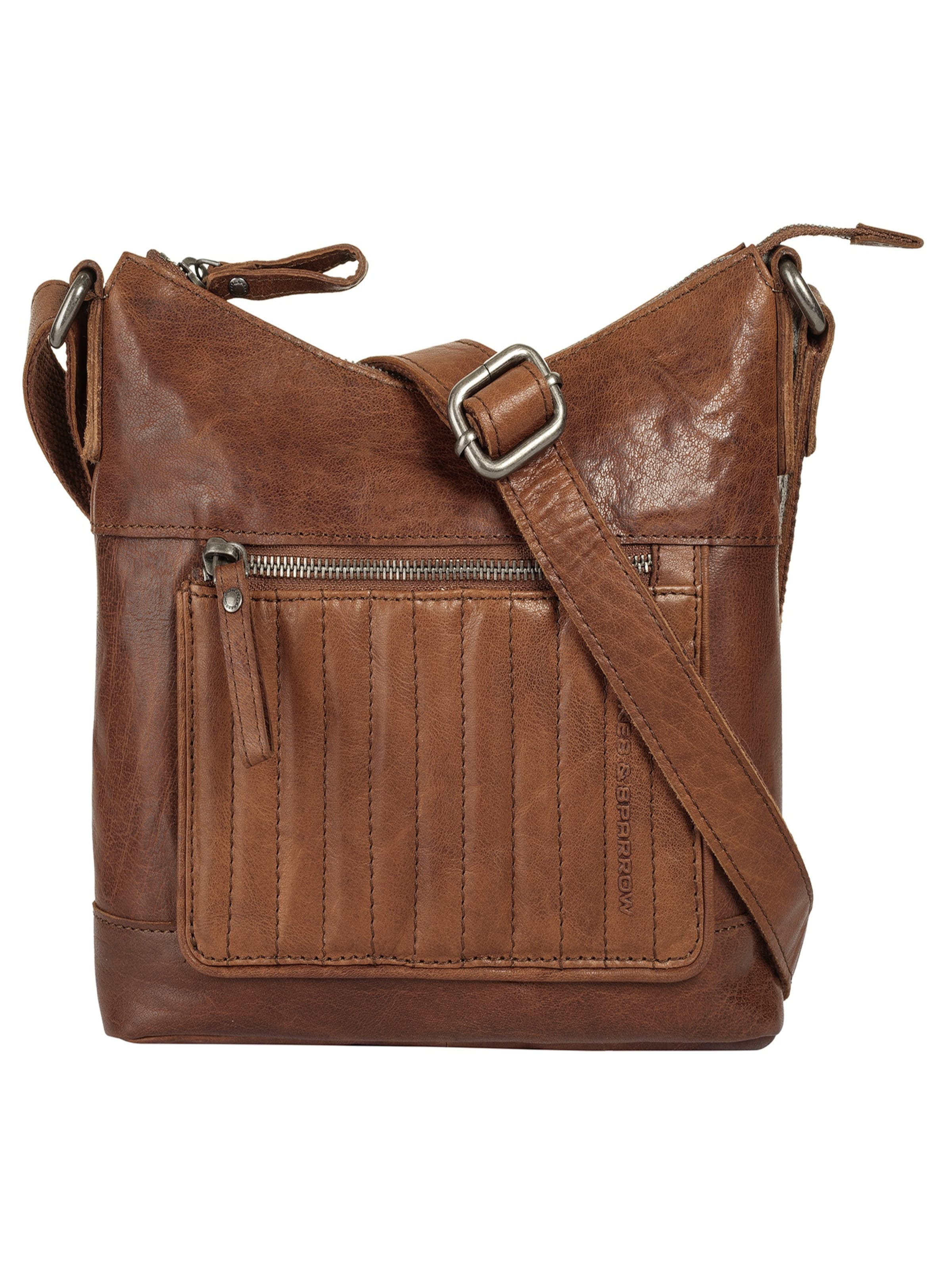 Spikes & Sparrow Crossbody bag in Brown: front