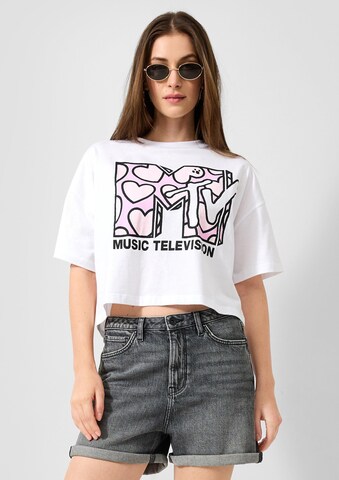 QS T-Shirt in Weiß: Vorderseite