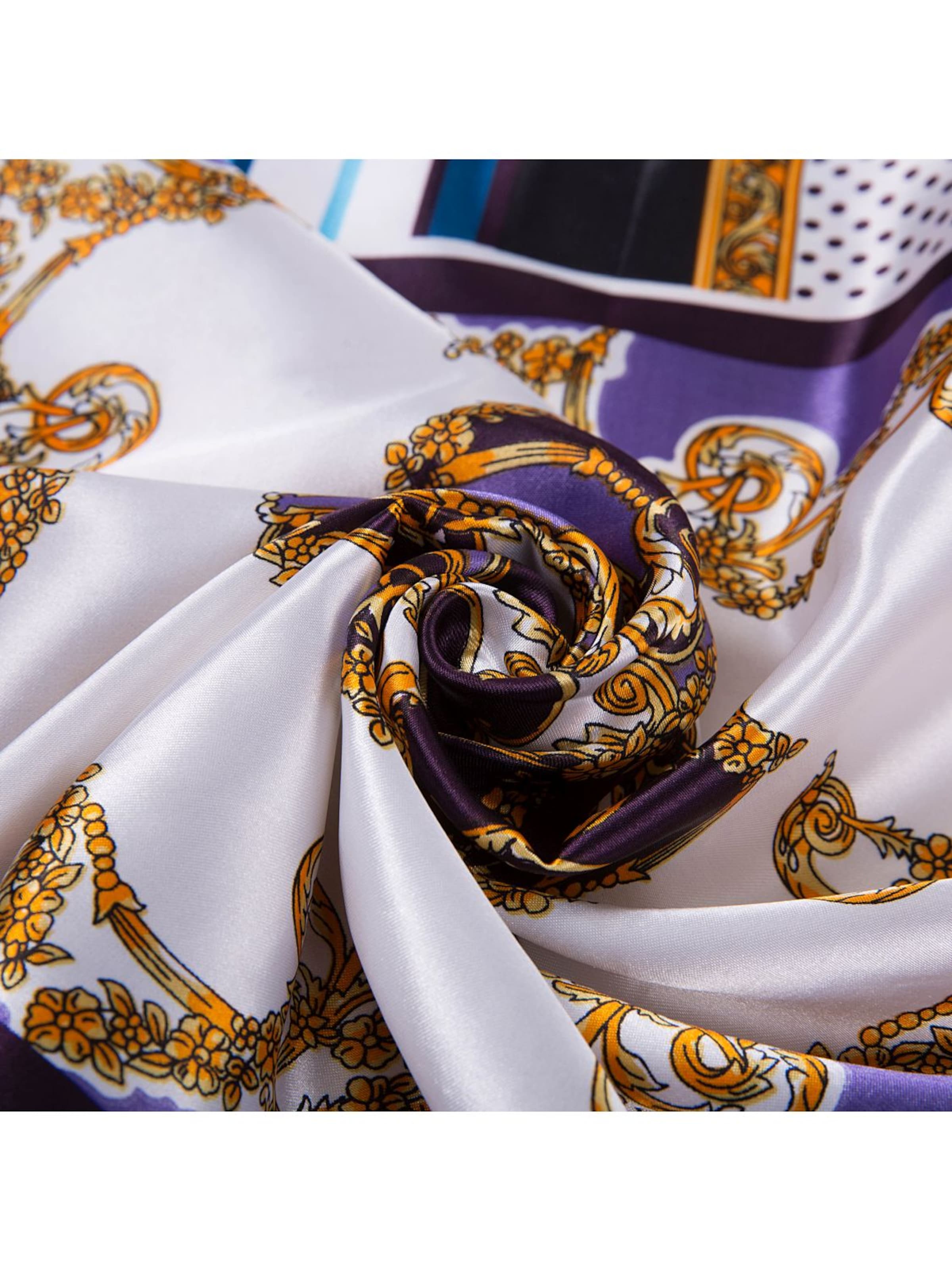 Sciarpa 'Petit carré de Soie Cream Cléo' di alberto cabale in lilla