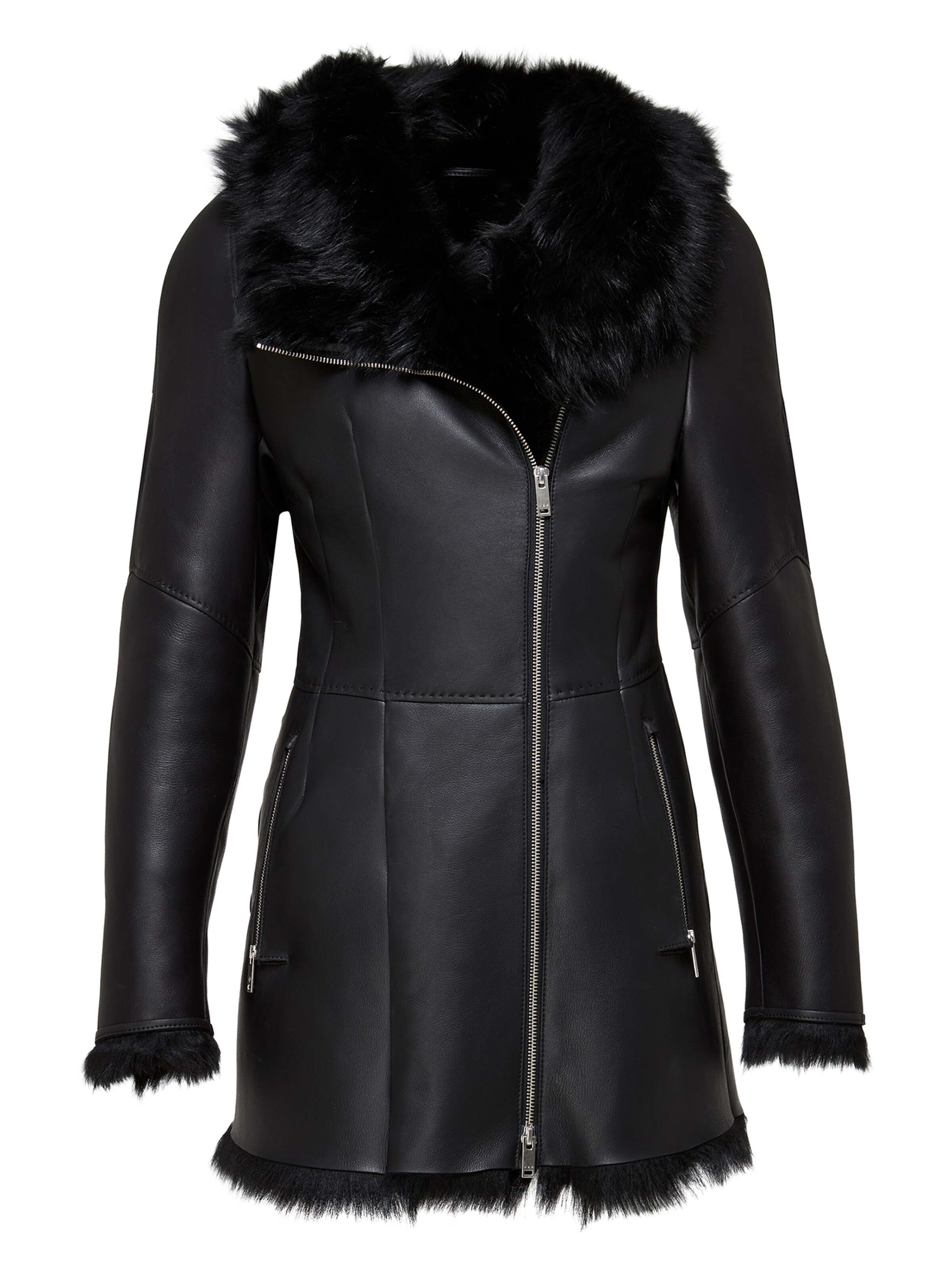 V S P Vinterfrakke 'Mallory' i sort: forside