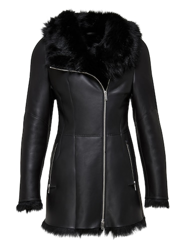 V S P Wintermantel 'Mallory' in Schwarz: Vorderseite