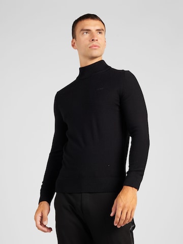 BOSS Sweater 'Avac' in Black: front