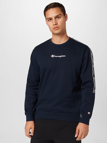 Sweat-shirt Champion Authentic Athletic Apparel en bleu : devant