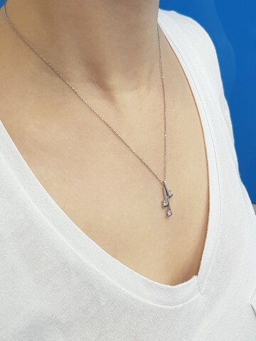EinStein Diamant Necklace in Silver