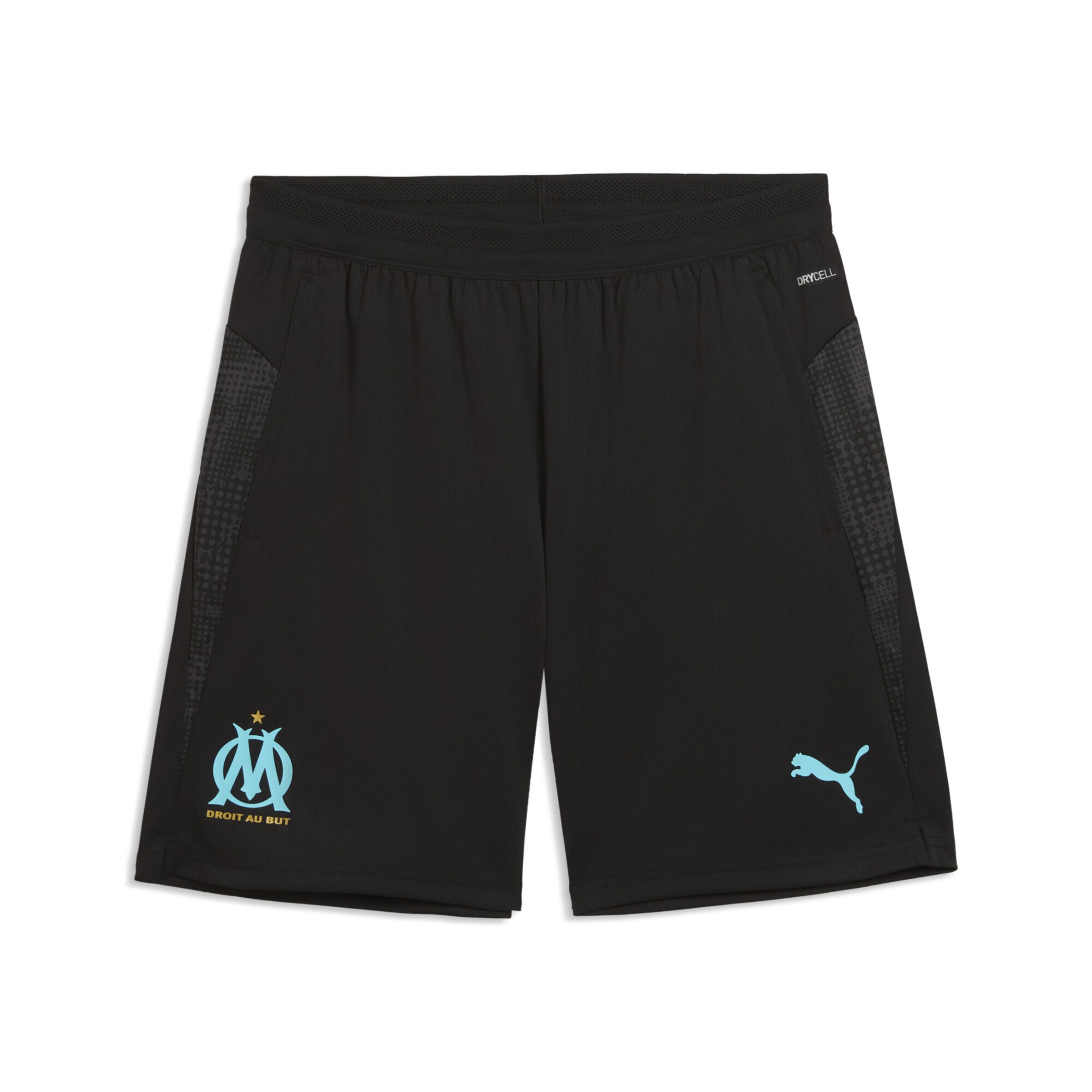 PUMA Sportbroek 'Olympique de Marseille' in Zwart: voorkant