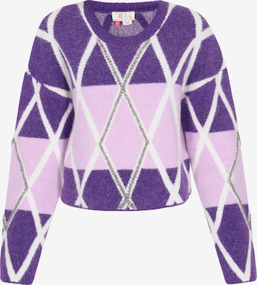 IZIA Sweater in Purple: front