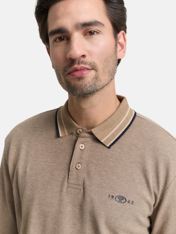 TOM TAILOR Poloshirt in Braun
