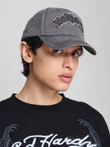 Ed Hardy - Gorra en gris: frente