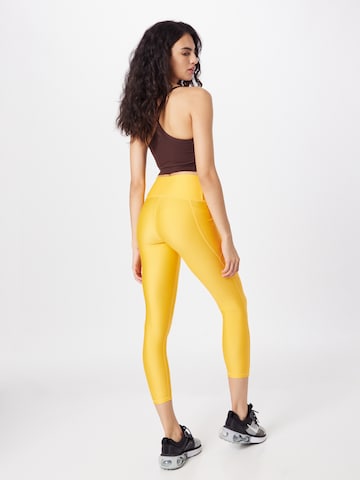 UNDER ARMOUR Skinny Workout Pants in Yellow