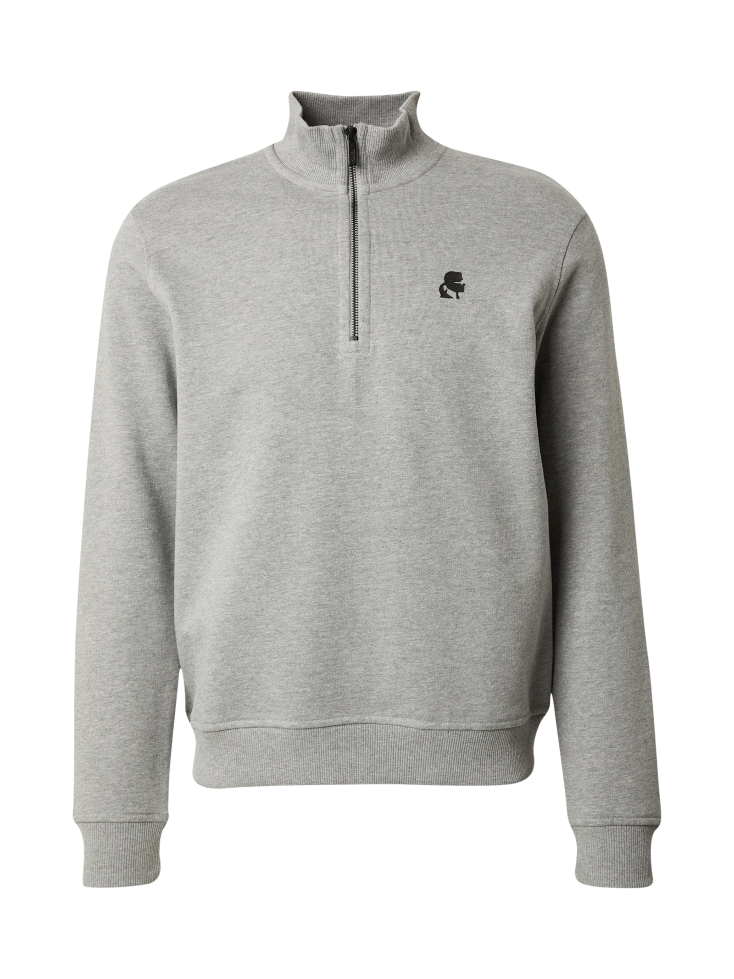 Karl Lagerfeld Collegepaita värissä harmaa: etupuoli