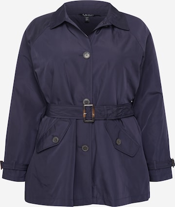 Lauren Ralph Lauren Plus Between-Seasons Coat in Blue: front