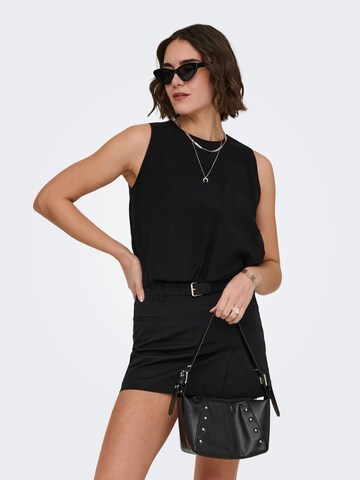 ONLY Top 'ONLAris' in Zwart: voorkant