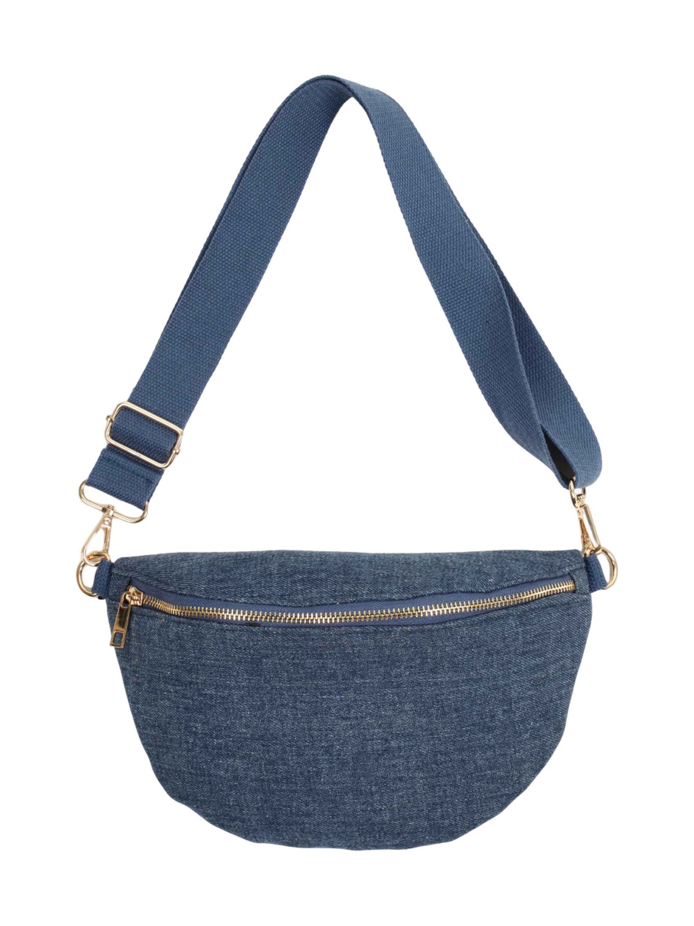 SAMAYA Crossbody Bag 'Keely' in Blue: front