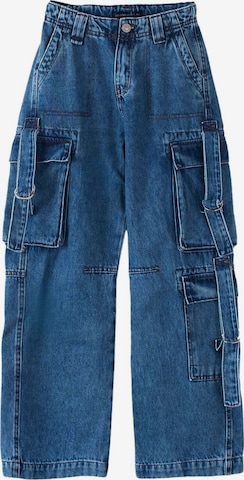 Solang Hose Multicargo-Jeans in Blau: Vorderseite