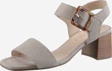 ARA Strap Sandals in Beige: front