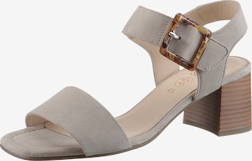 ARA Strap Sandals in Beige: front