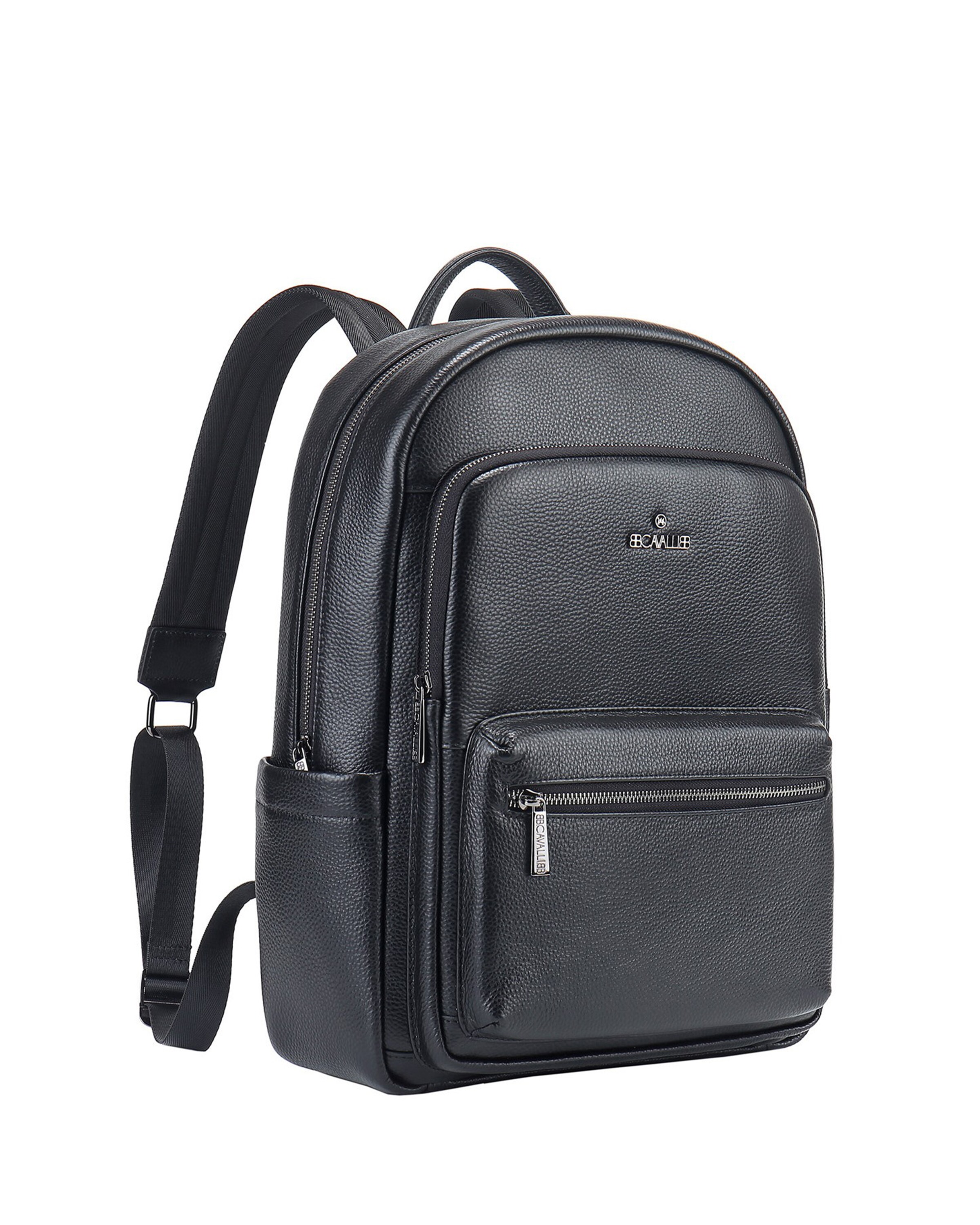 B Cavalli B Rucksack in Schwarz: Vorderseite