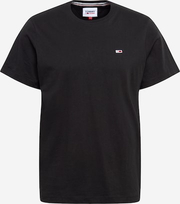 Tommy Jeans Regular Fit T-Shirt in Schwarz: predná strana